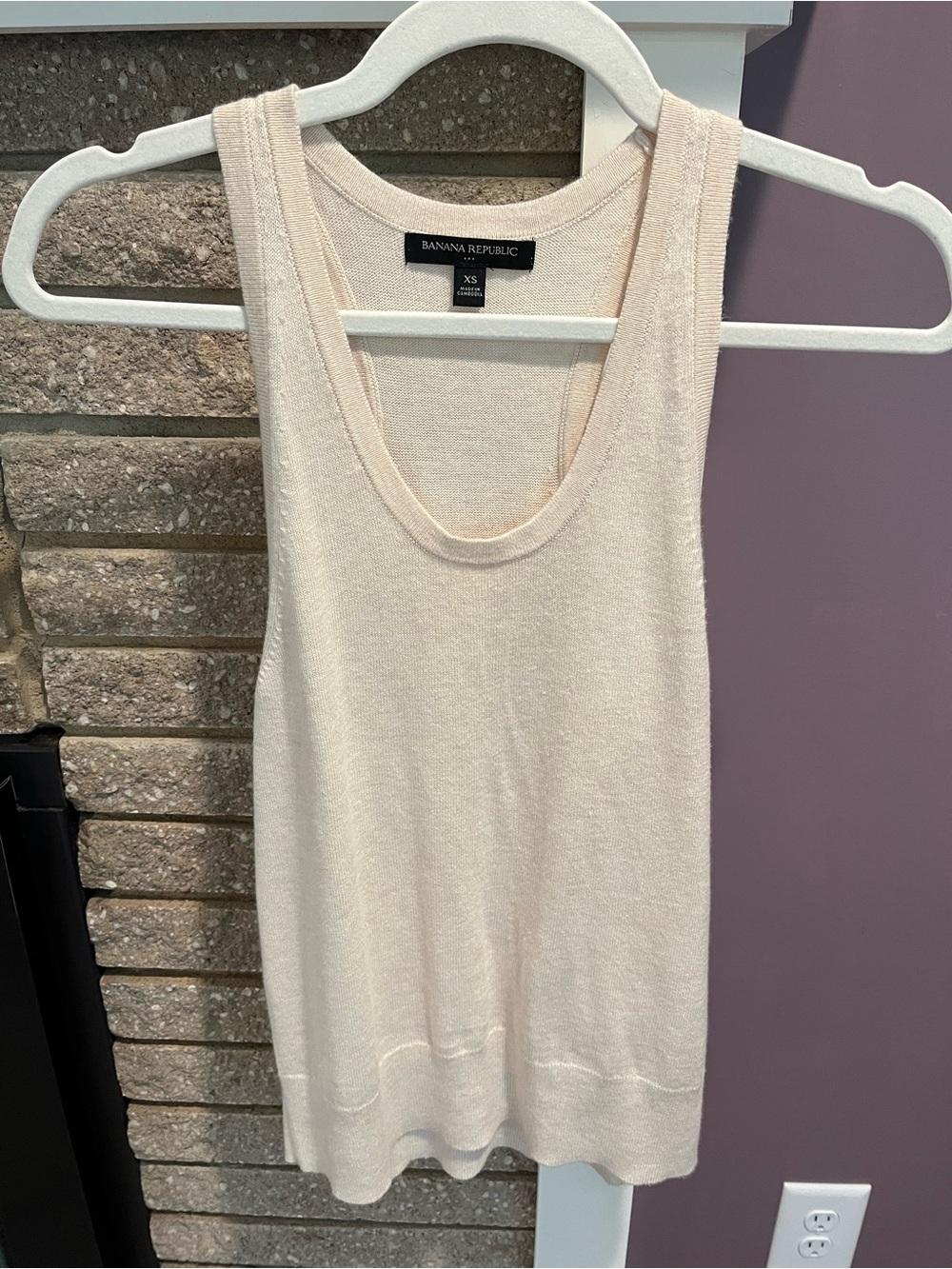 BANANA REPUBLIC Super Soft Modal Cotton Stretch Knit Cami Tank Top Women's XS